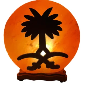 Himalayan Handmade Salt lamp with Modern wood work display Tree